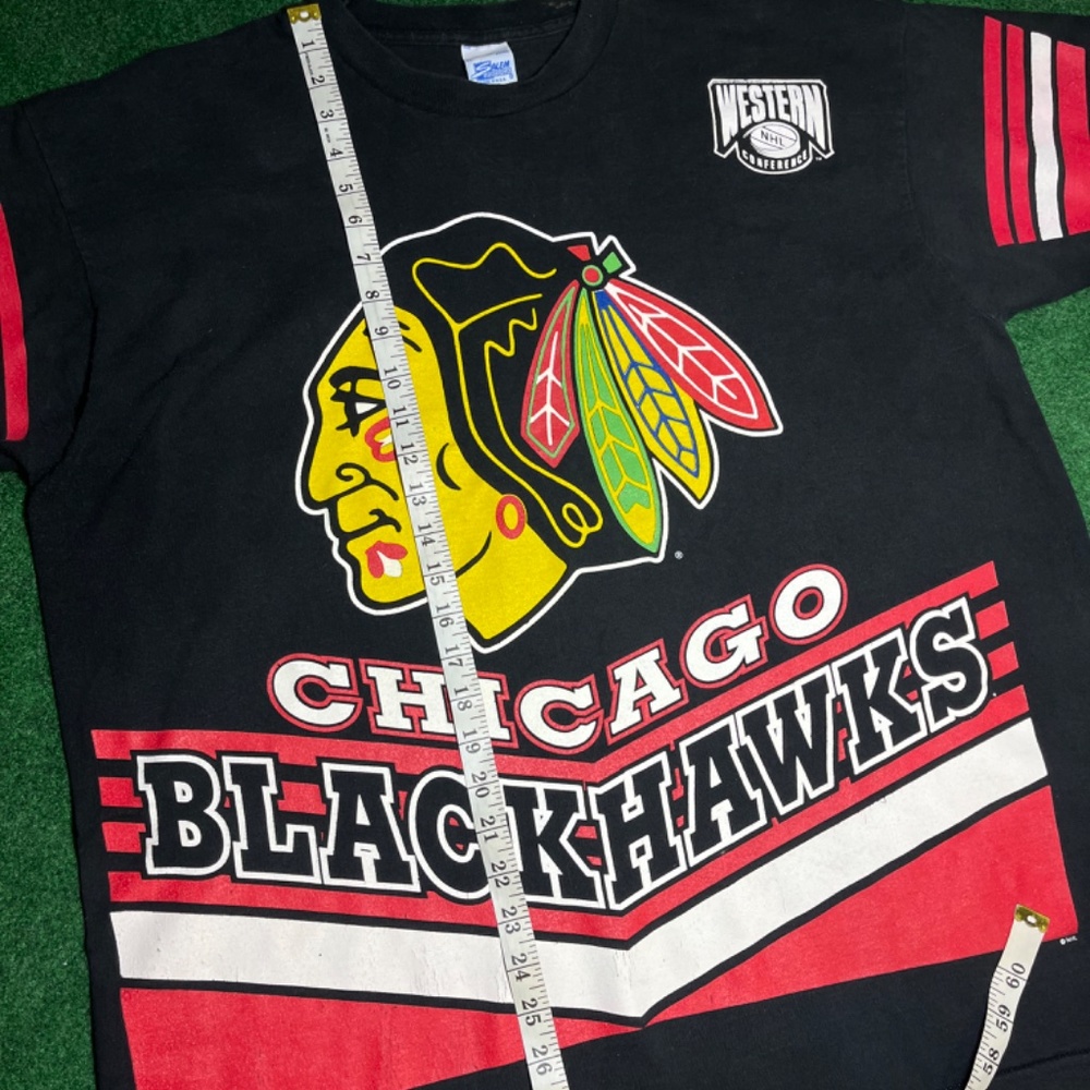 Vintage Chicago Blackhawks Salem Sportswear Tee Made in USA - Picture 3 of 6